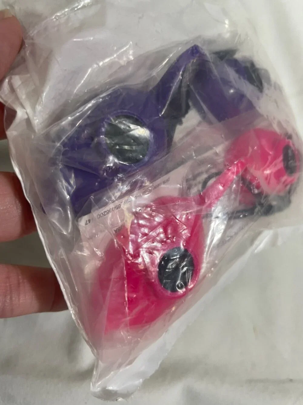 Lot of 2 Indoor Tanning Bed Goggles Pink & Purple UV Eye Protection New Sealed